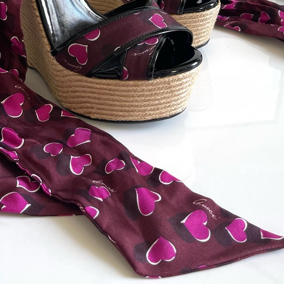 AUTHENTIC GUCCI WEDGE ESPADRILLES - Picture 11 of 16